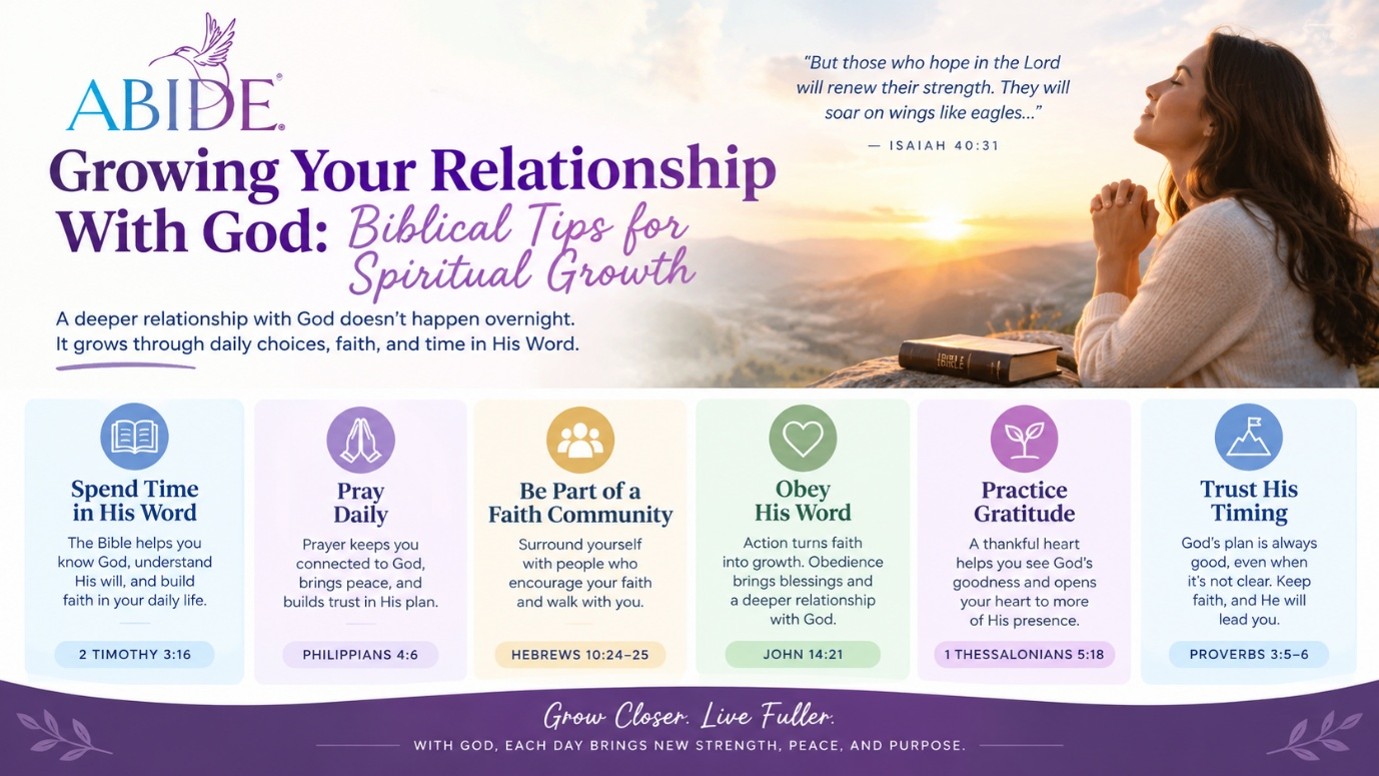 Growing Your Relationship With God: Biblical Tips for Spiritual Growth